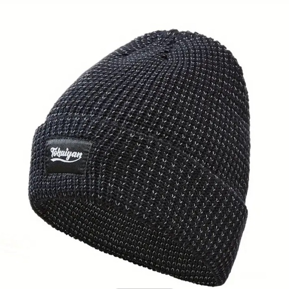 Stylish Beanie Hat. Reflective. Fleece lined - Picture 2 of 2